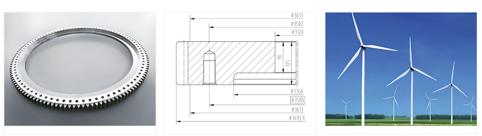 Slewing Ring for Wind Power 8MW Yaw System