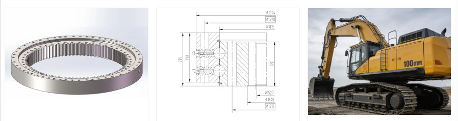 Slewing Ring for Construction 100-ton Excavator