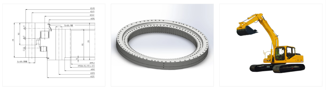 150-ton Swing Bearing for Large Excavator 134-45-2249