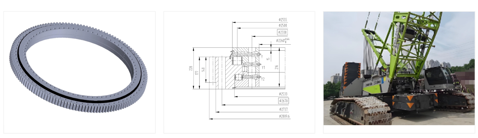 Slewing Ring for 320-ton Crawler Crane 131-45-2500-10Z1