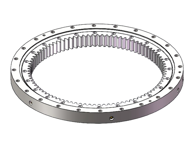 Heavy-duty construction machinery utilizing high-load slewing rings for excavation tasks